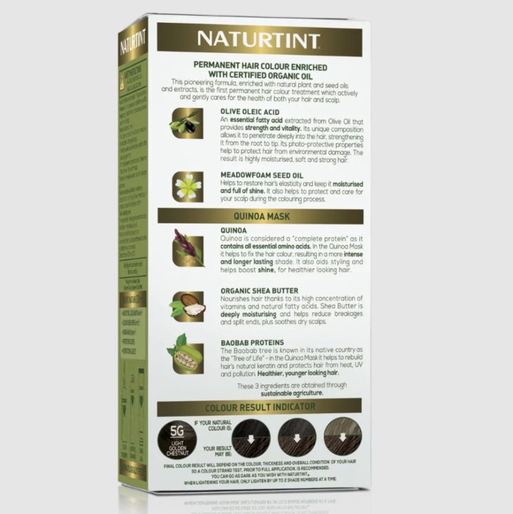 Naturtint Permanent Hair Colour 5G (Light Golden Chestnut)